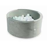 Ballenbak - 300 ballen - 90x40cm - grijs, multicolour - rond