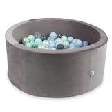 Ballenbak - 300 ballen - rond - 90x40 cm - lila, multicolour