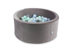 Ballenbak - 300 ballen - rond - 90x40 cm - lila, multicolour