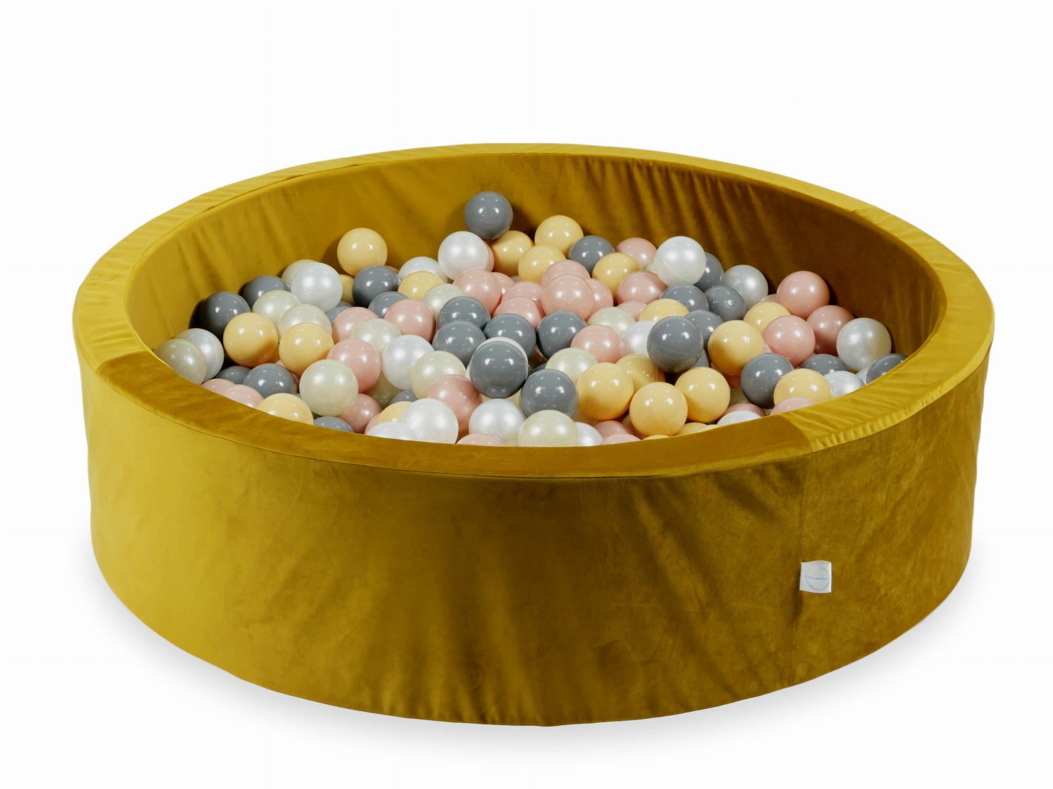 Ballenbak - 400 ballen - rond - 110x30cm - goud, multicolour