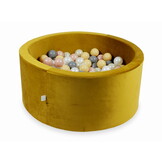 Ballenbak - goud, multicolour - rond -  300 ballen - 90x40cm