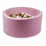 Ballenbak - 300 ballen - 90x40cm - roze, multicolour - rond