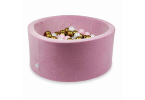 Ballenbak - 300 ballen - 90x40cm - roze, multicolour - rond