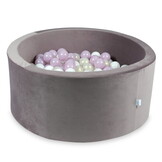 Ballenbak - 300 ballen - 90x40cm - rond - lila, multicolour