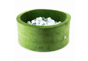 Ballenbak - 300 ballen - rond - 90x40 cm - groen, multicolour