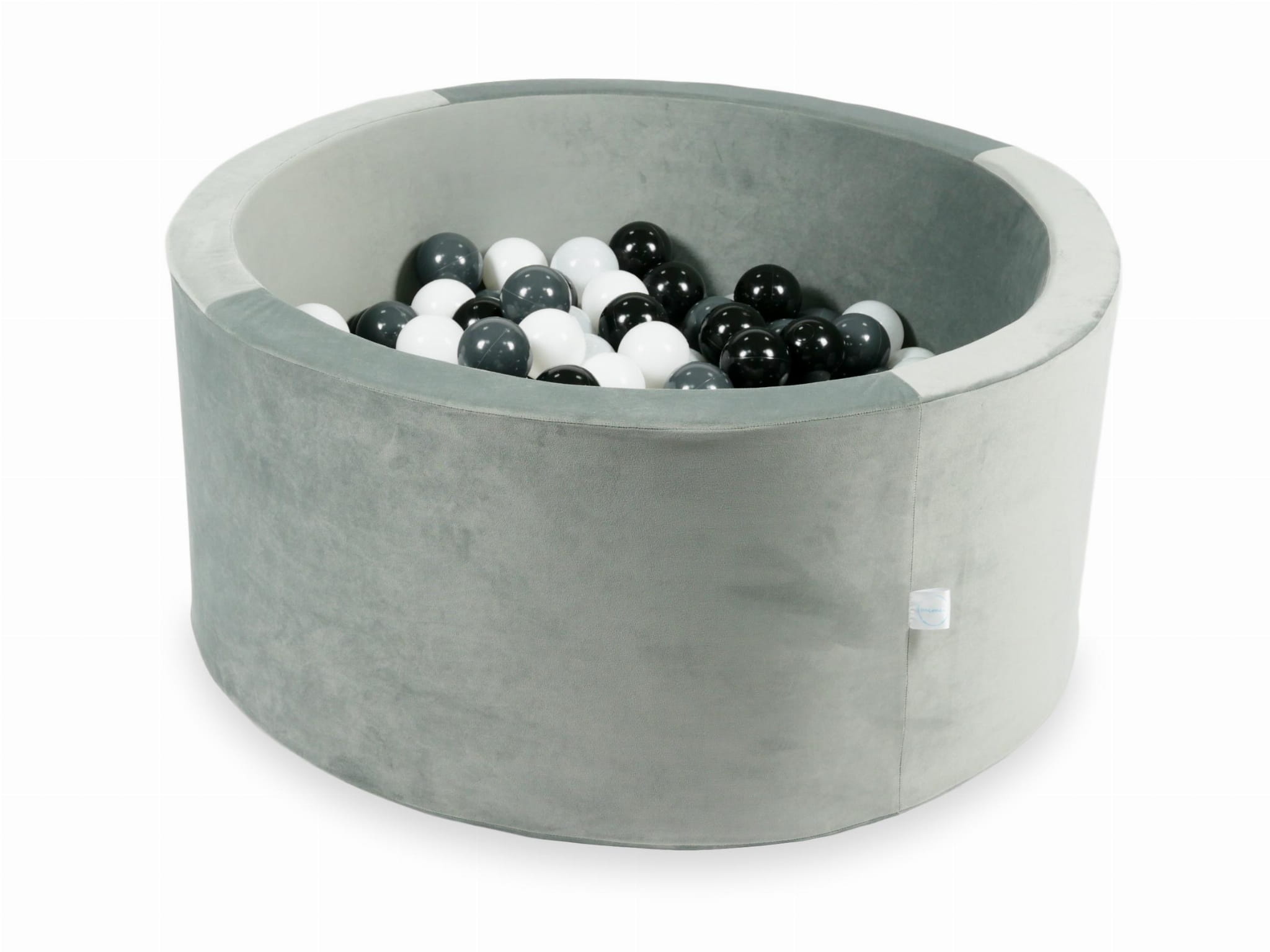 Ballenbak - 300 ballen - rond - 90x40cm - grijs, multicolour
