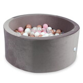 Ballenbak - 300 ballen - 90x40 cm - rond - lila, multicolour