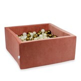 Ballenbak - 400 ballen - 90x90x40 cm - vierkant - terra