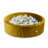 Ballenbak - rond - 400 ballen - 110x30cm - goud, multicolour