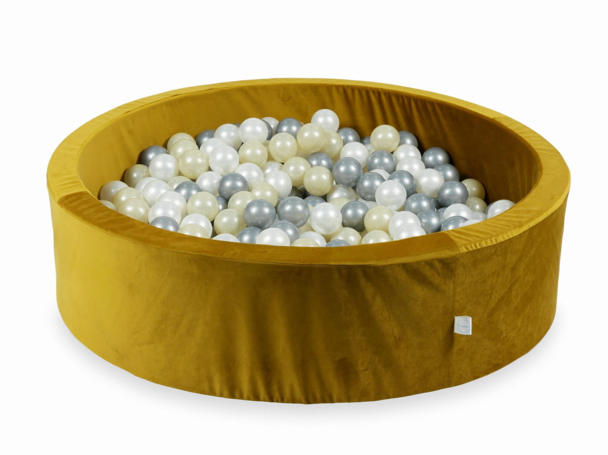 Ballenbak - rond - 400 ballen - 110x30cm - goud, multicolour