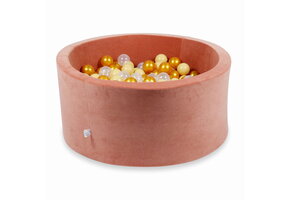 Ballenbak - 300 ballen - 90x40cm - rond - terra, multicolour