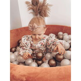 Ballenbak - 300 ballen - 90x40cm - rond - terra, multicolour