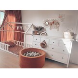 Ballenbak - 300 ballen - 90x40cm - rond - terra, multicolour