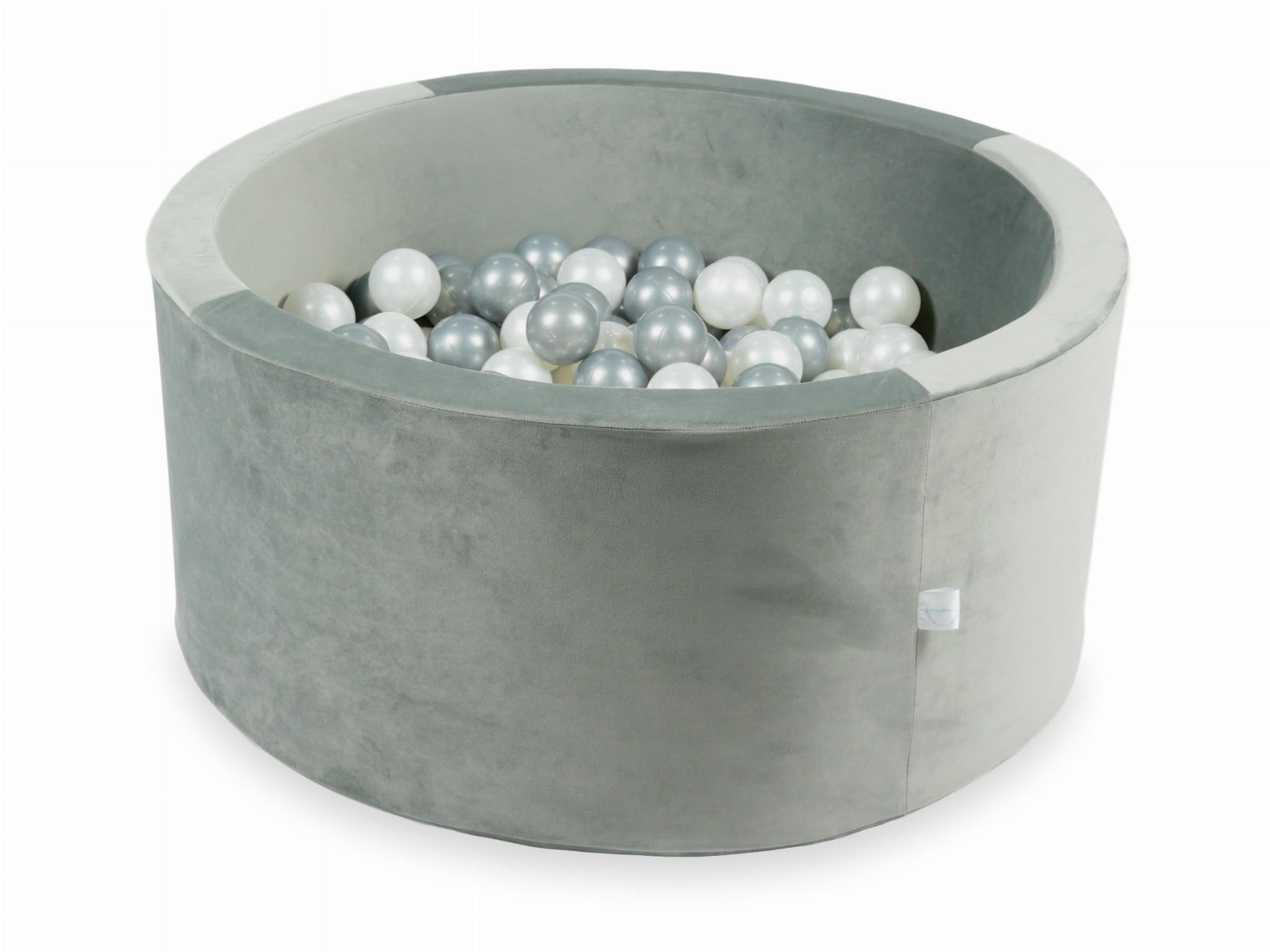 Ballenbak - rond - 300 ballen - 90x40cm - grijs, multicolour