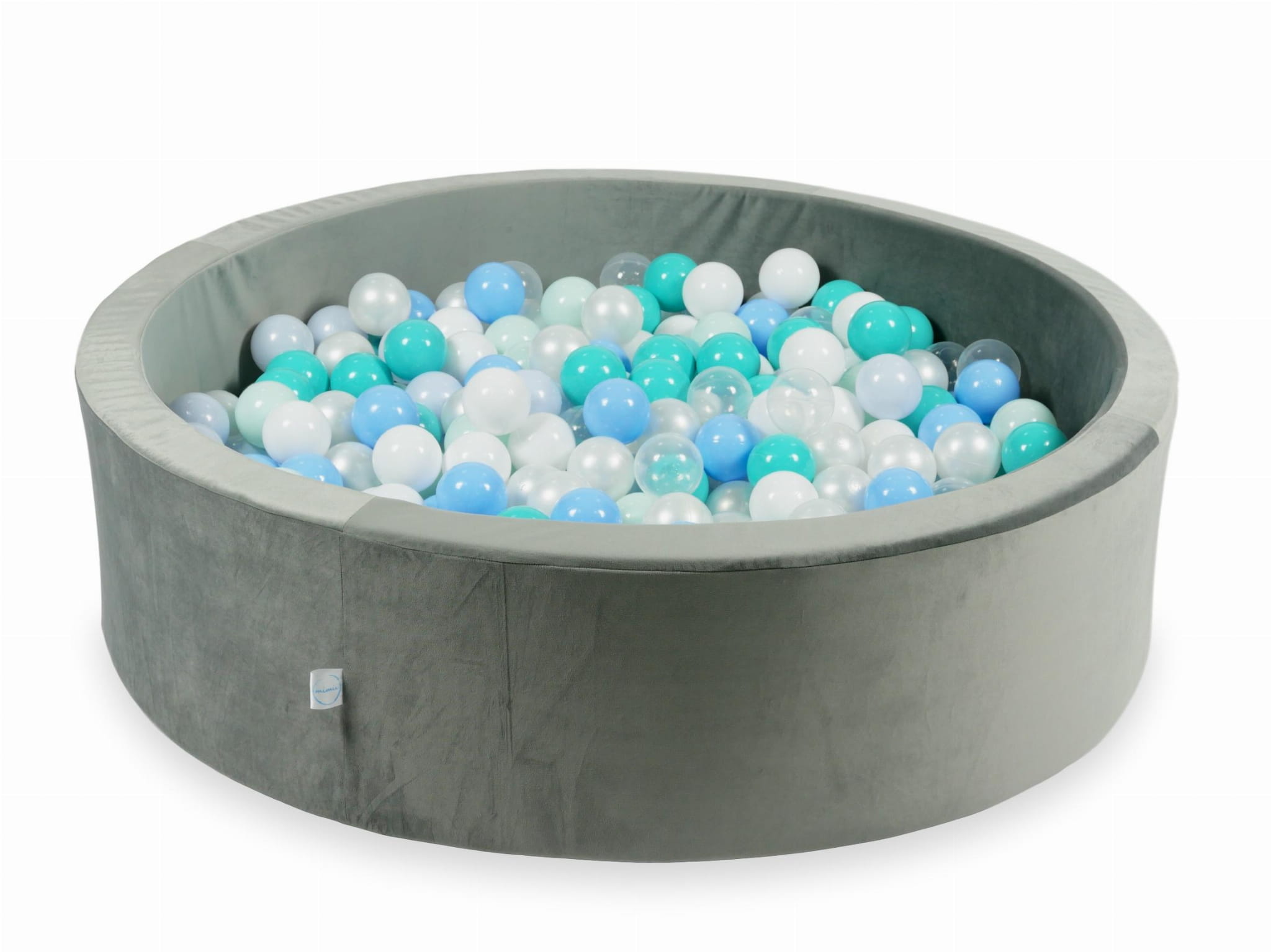 Ballenbak - 400 ballen - grijs, multicolour - 110x30cm - rond