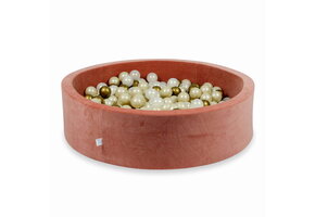 Ballenbak - 400 ballen - 110x30cm - terra, multicolour - rond