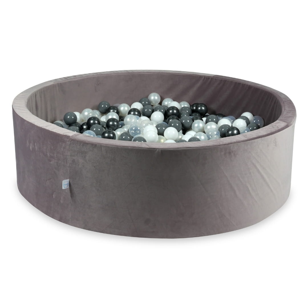 Ballenbak - lila, multicolour - 700 ballen - rond - 130x40cm