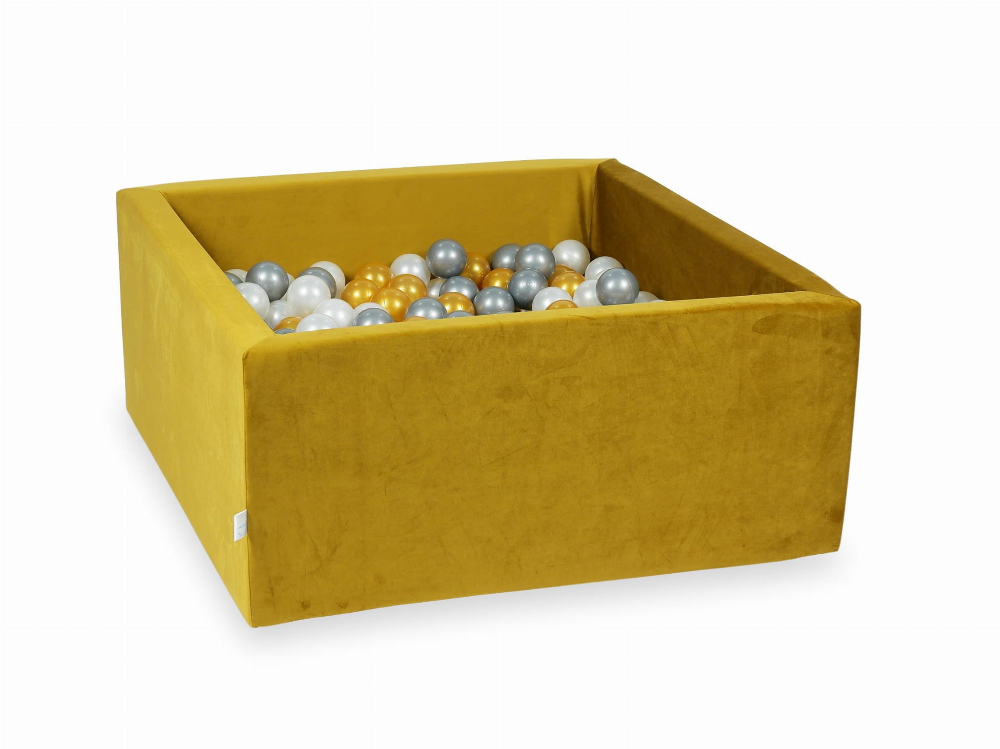 Ballenbak - 90x90x40 cm - 400 ballen - vierkant - goud