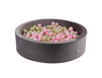 Ballenbak - 400 ballen - rond - 110x30cm - lila, multicolour