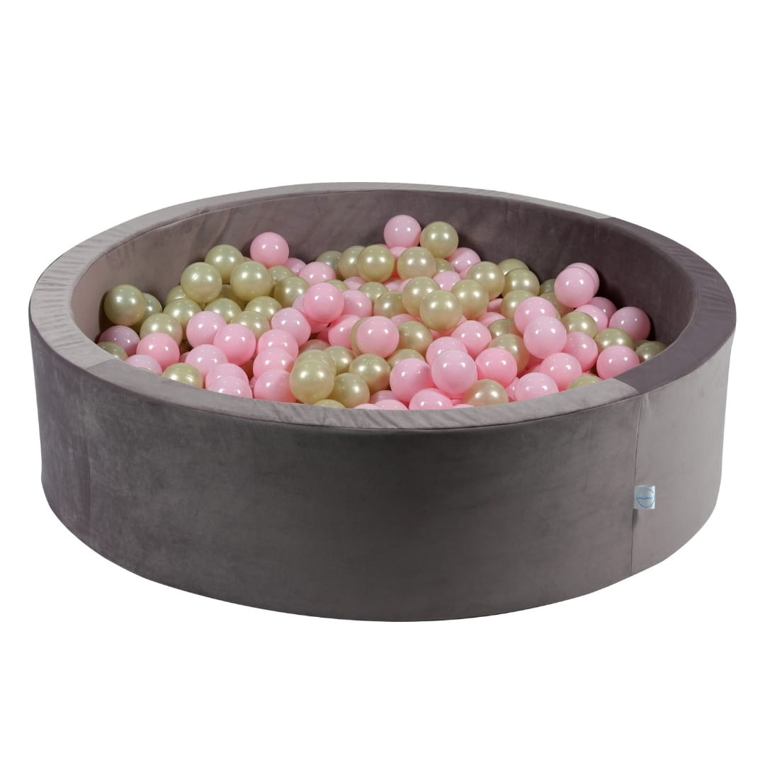 Ballenbak - 400 ballen - rond - 110x30cm - lila, multicolour