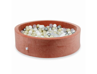 Ballenbak - 400 ballen - rond - 110x30cm - terra, multicolour