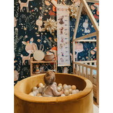 Ballenbak - goud - 400 ballen - 90x90x40 cm - vierkant