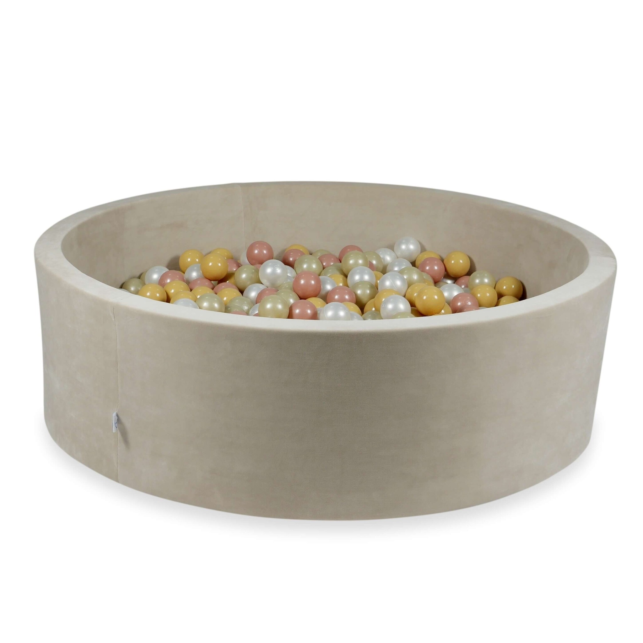 Ballenbak - 130x40cm - rond - 700 ballen - beige, multicolour