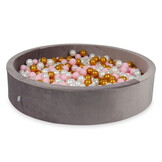 Ballenbak - lila, multicolour - 600 ballen rond - 130x30cm