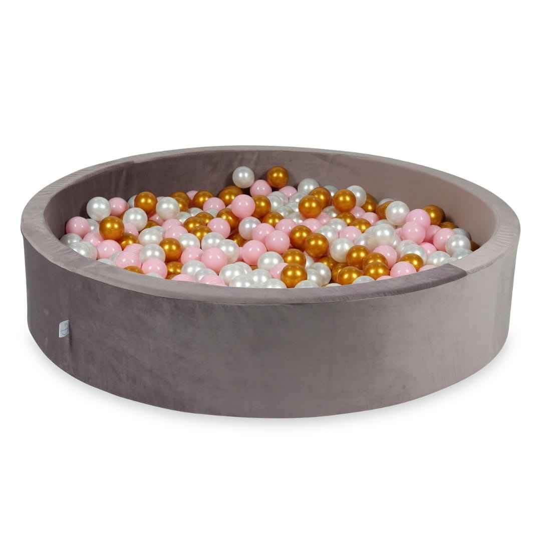 Ballenbak - lila, multicolour - 600 ballen rond - 130x30cm