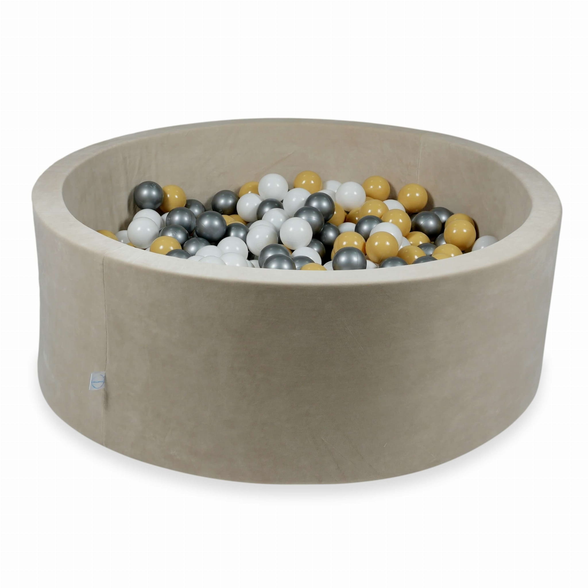 Ballenbak - beige, multicolour - 110x40cm - rond - 500 ballen