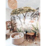 Ballenbak - beige, multicolour - 110x40cm - rond - 500 ballen