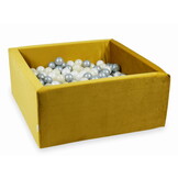 Ballenbak - 400 ballen - 90x90x40cm - goud - vierkant