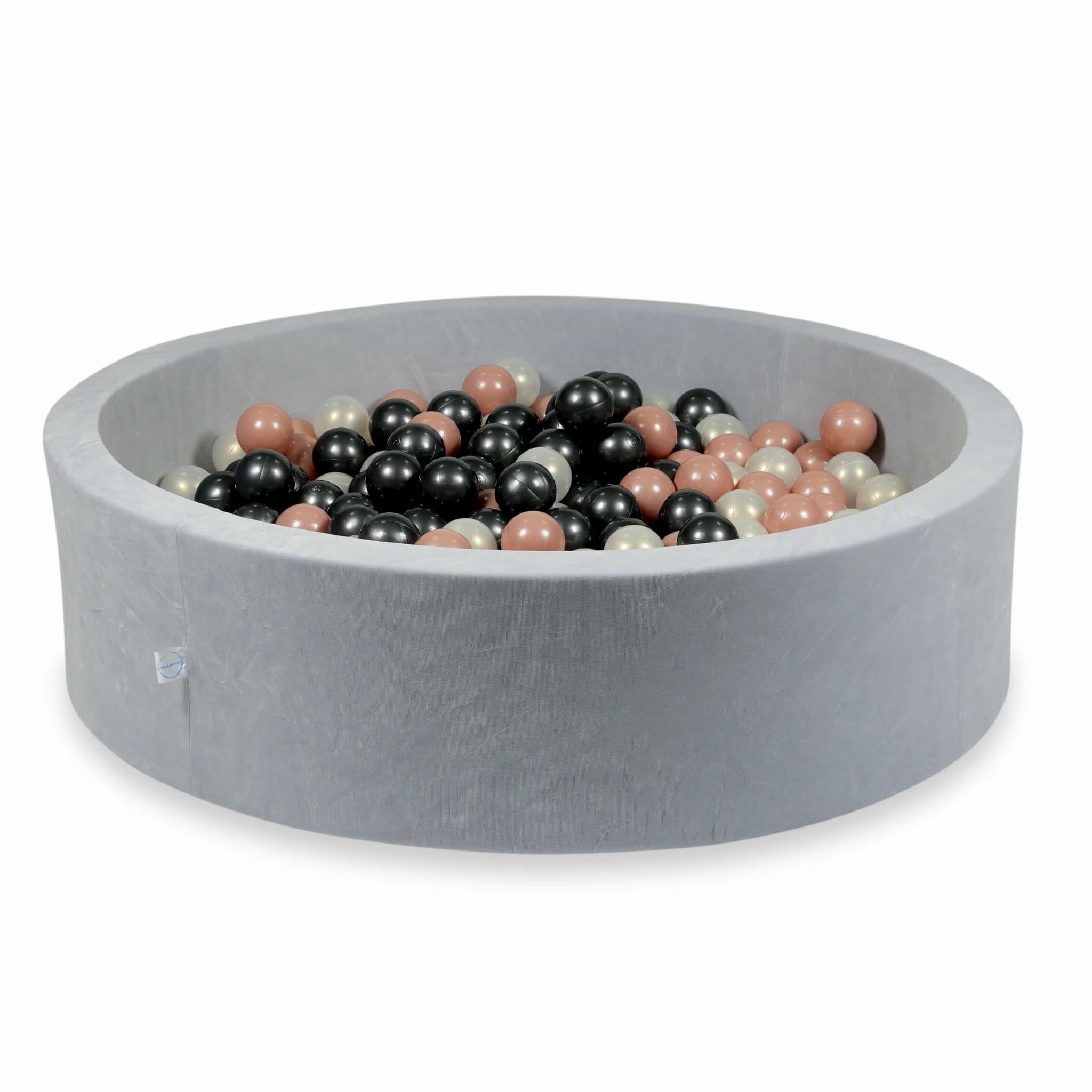 Ballenbak - rond - 400 ballen - 110x30cm - grijs, multicolour