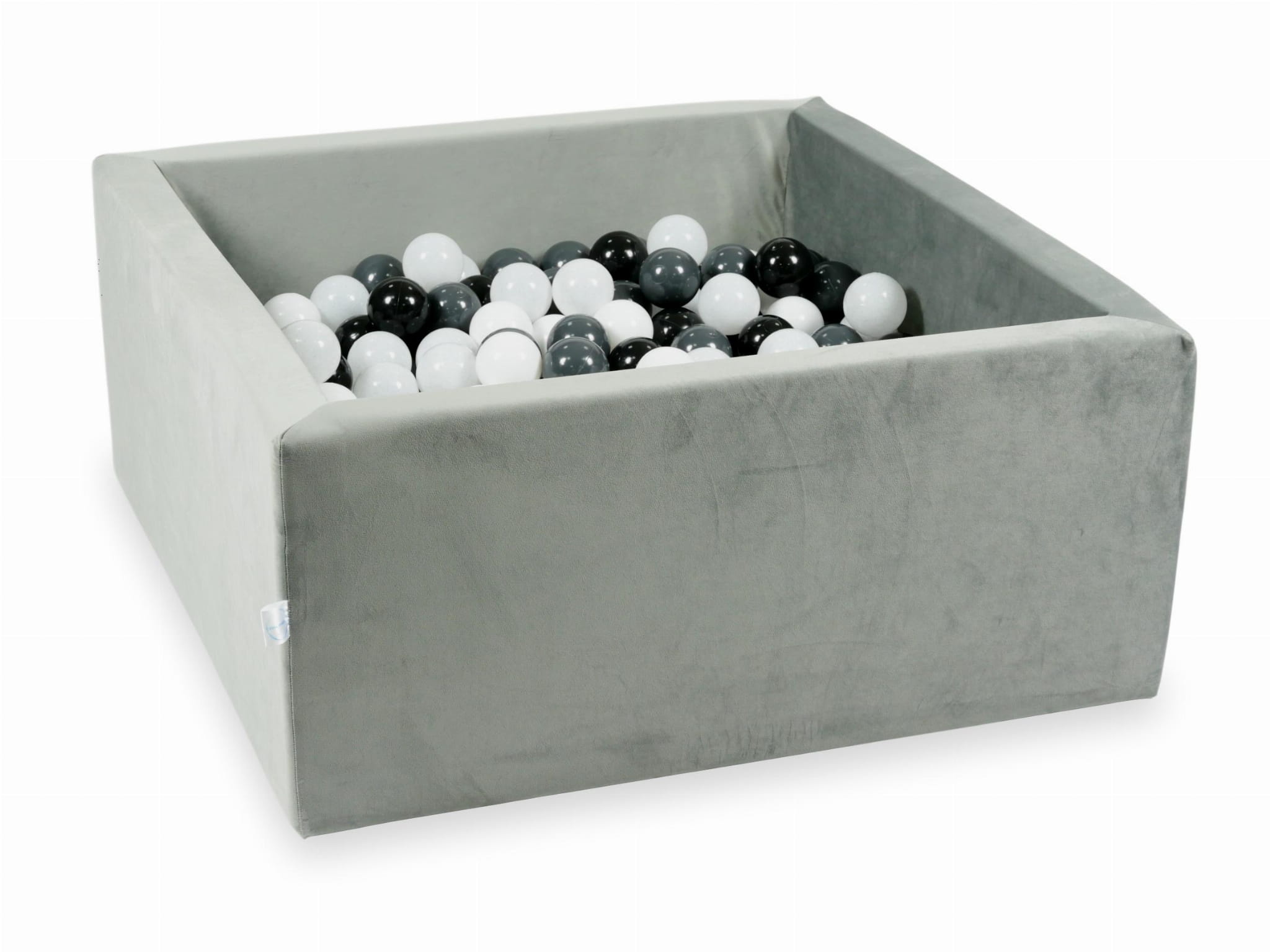 Ballenbak - 90x90x40 cm - 400 ballen - vierkant - grijs