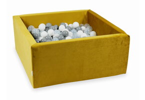 Ballenbak - 400 ballen - 90x90x40cm - vierkant - goud