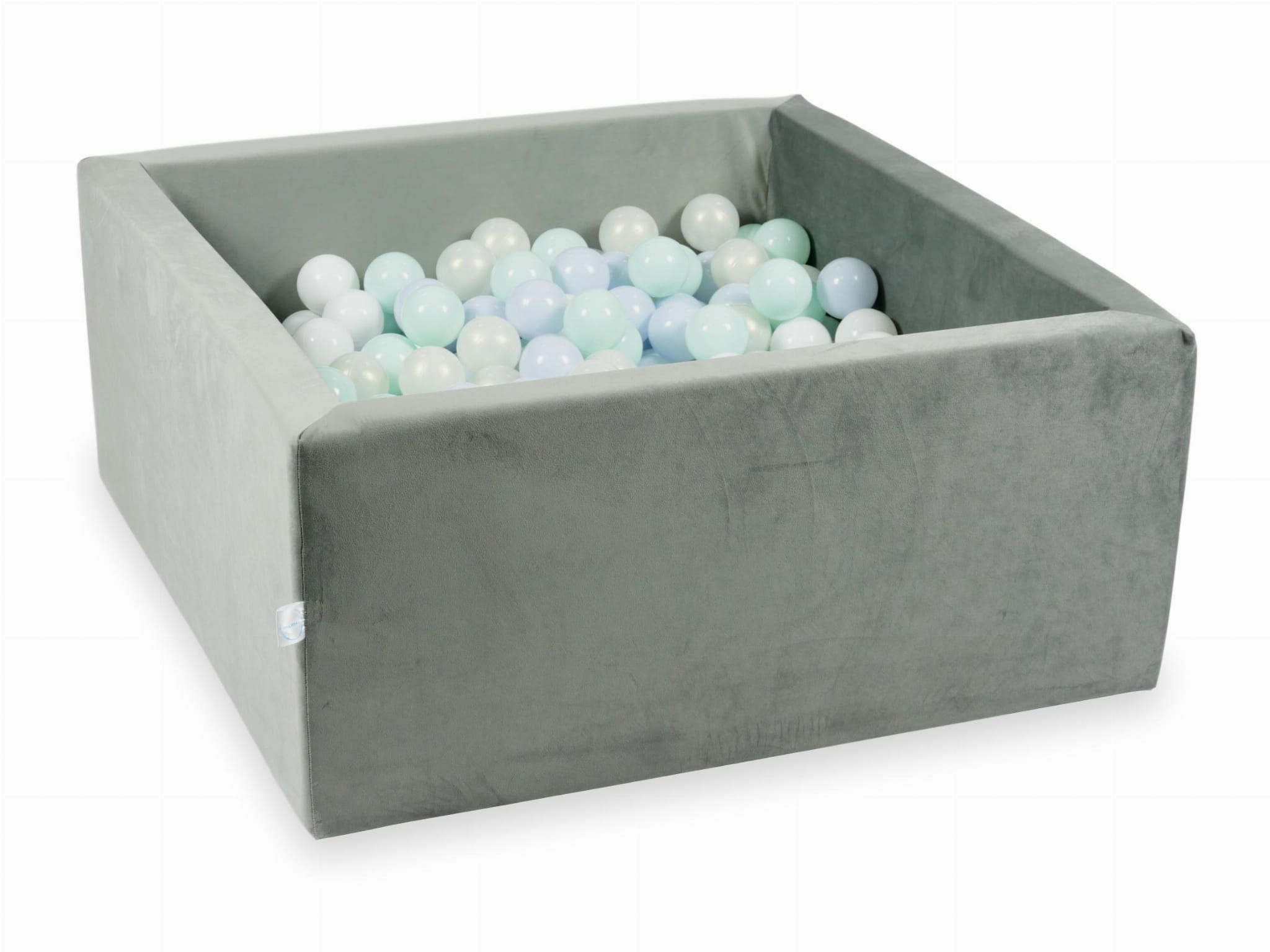 Ballenbak - vierkant - 400 ballen - 90x90x40 cm - grijs