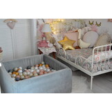 Ballenbak - vierkant - 400 ballen - 90x90x40 cm - grijs