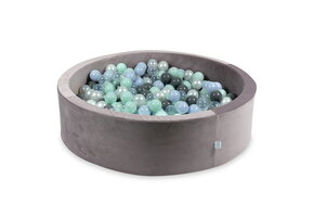 Ballenbak - 400 ballen - lila, multicolour - 110x30cm - rond