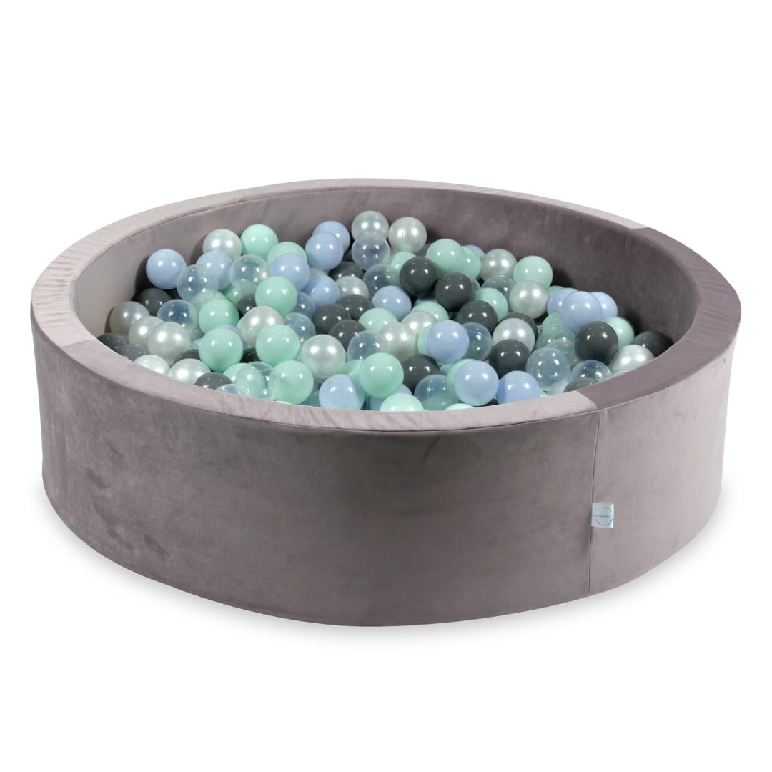 Ballenbak - 400 ballen - lila, multicolour - 110x30cm - rond