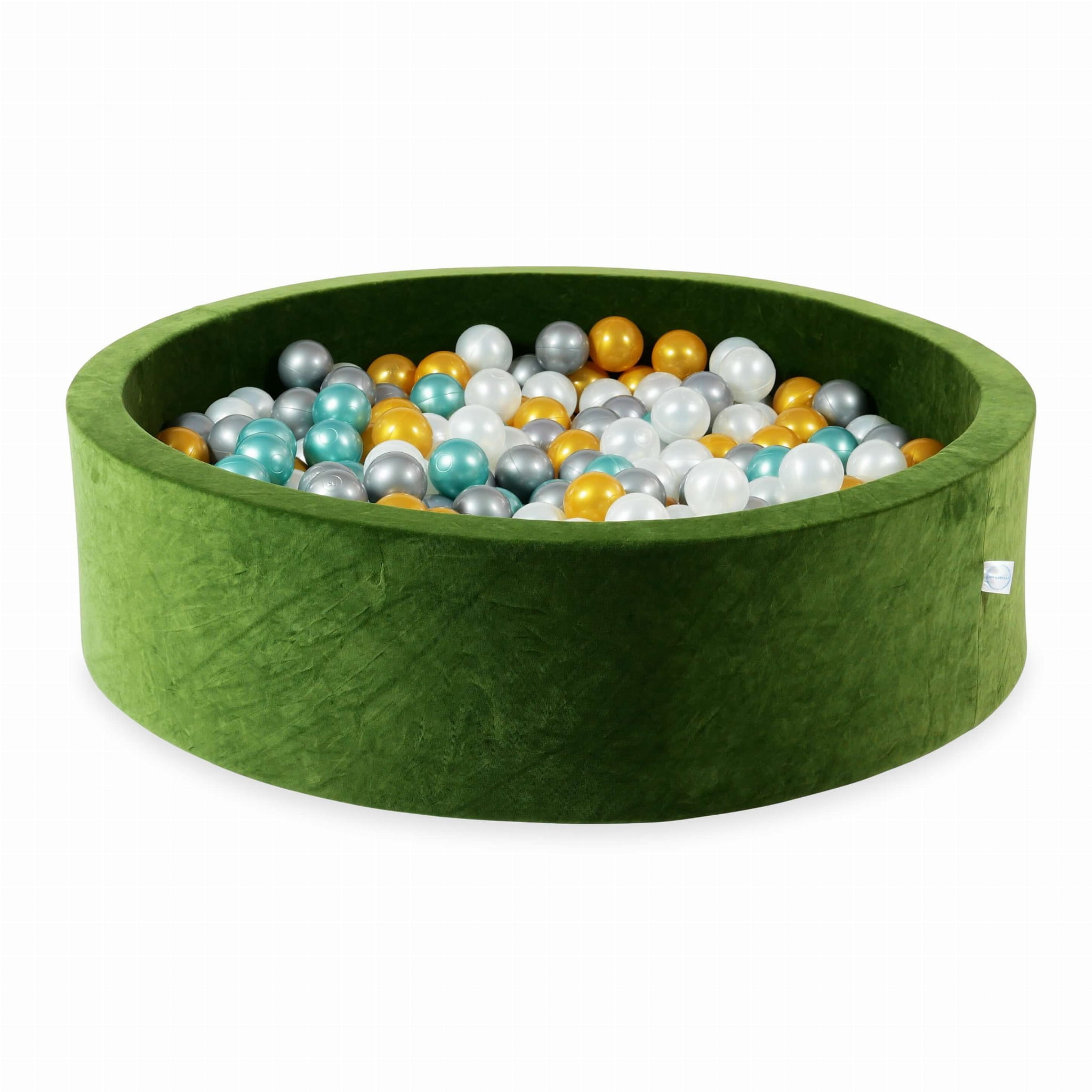 Ballenbak - 110x30cm - rond - 400 ballen - groen, multicolour
