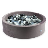Ballenbak - rond - 400 ballen - 110x30cm - lila, multicolour
