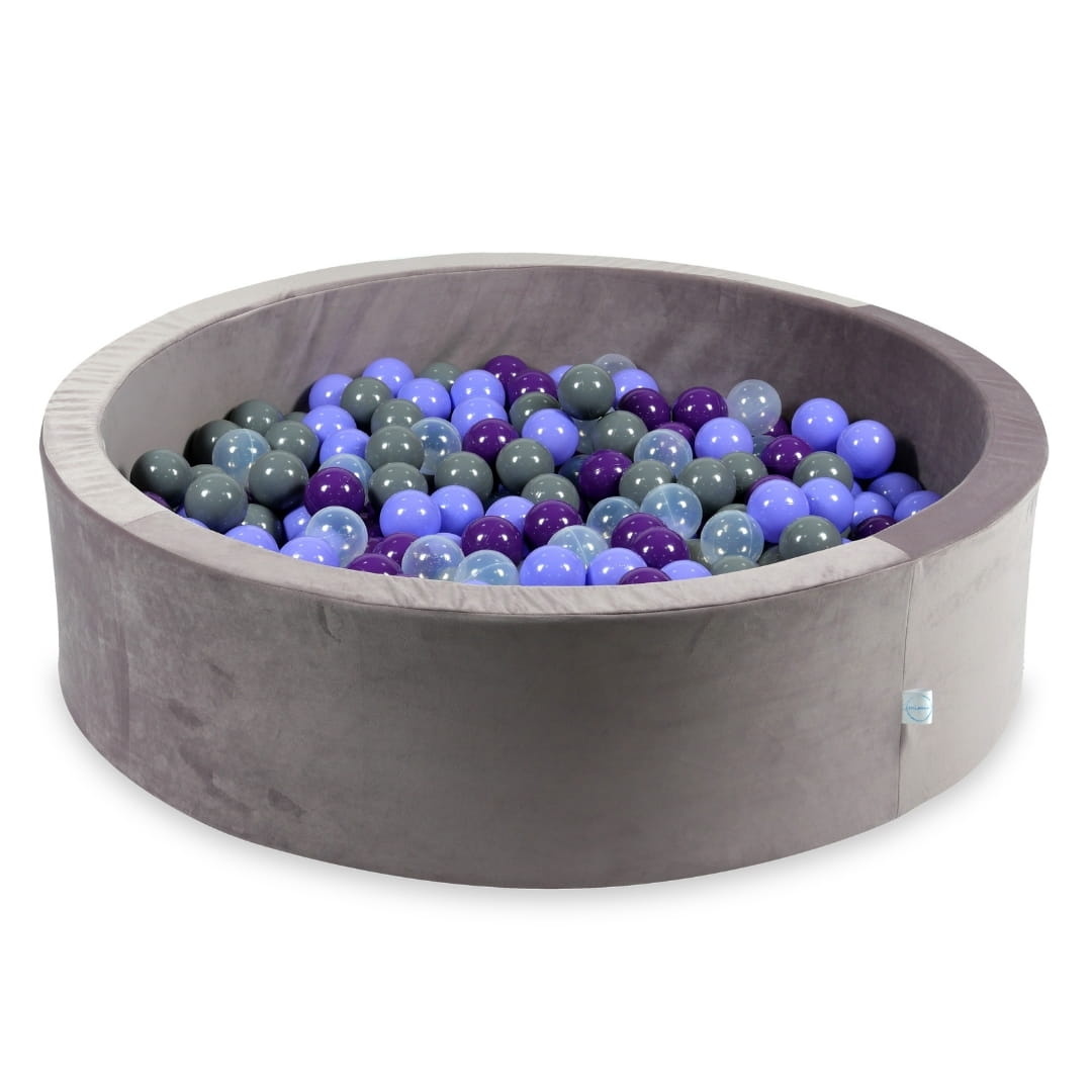 Ballenbak - 110x30cm - 400 ballen - rond - lila, multicolour