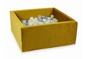 Ballenbak - 400 ballen - vierkant - 90x90x40cm - goud