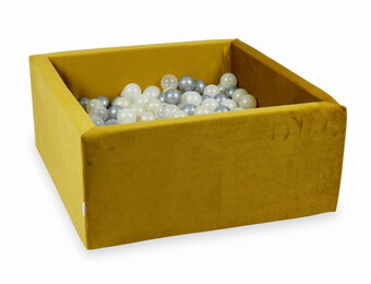 Ballenbak - 400 ballen - vierkant - 90x90x40cm - goud