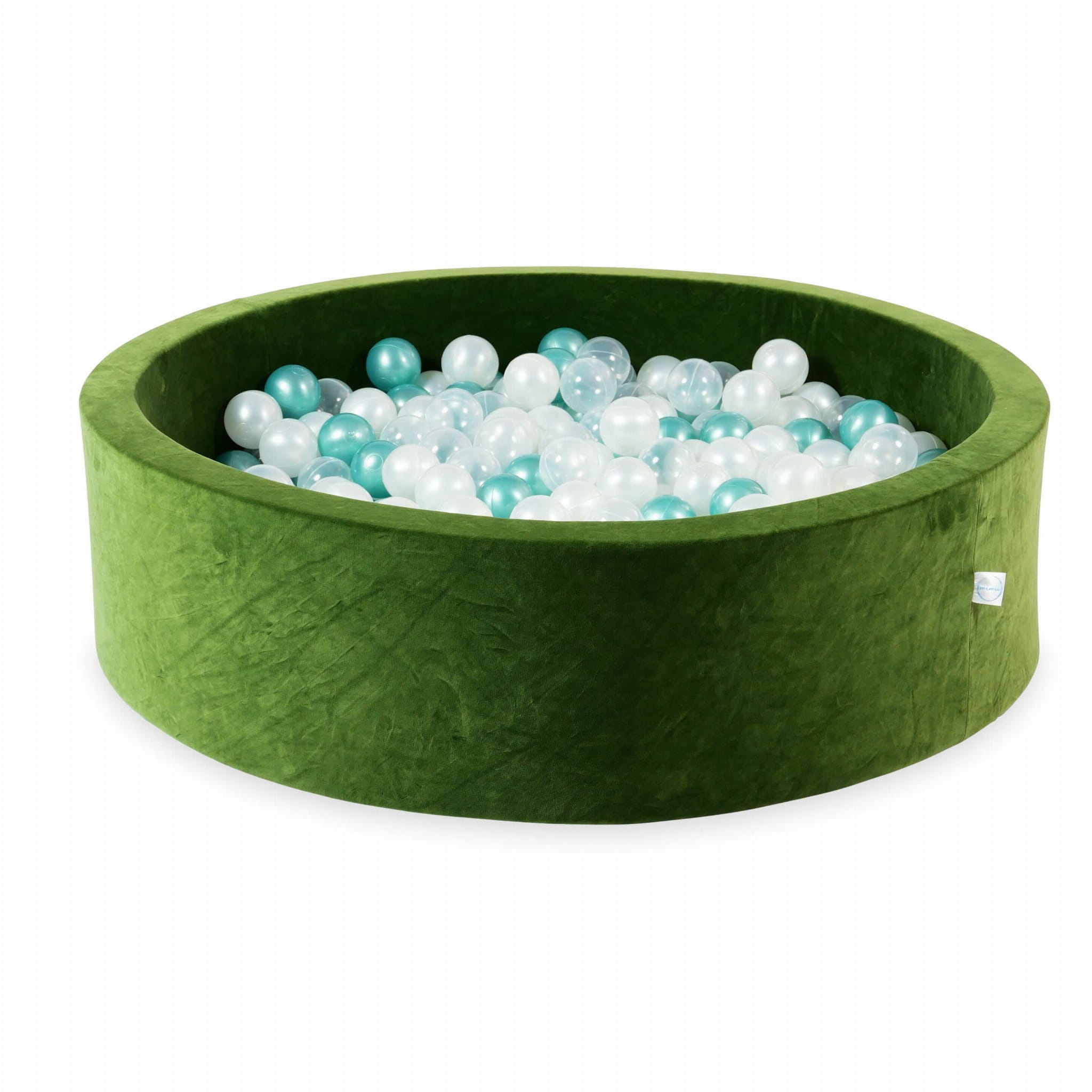 Ballenbak - 110x30cm - rond - groen, multicolour - 400 ballen