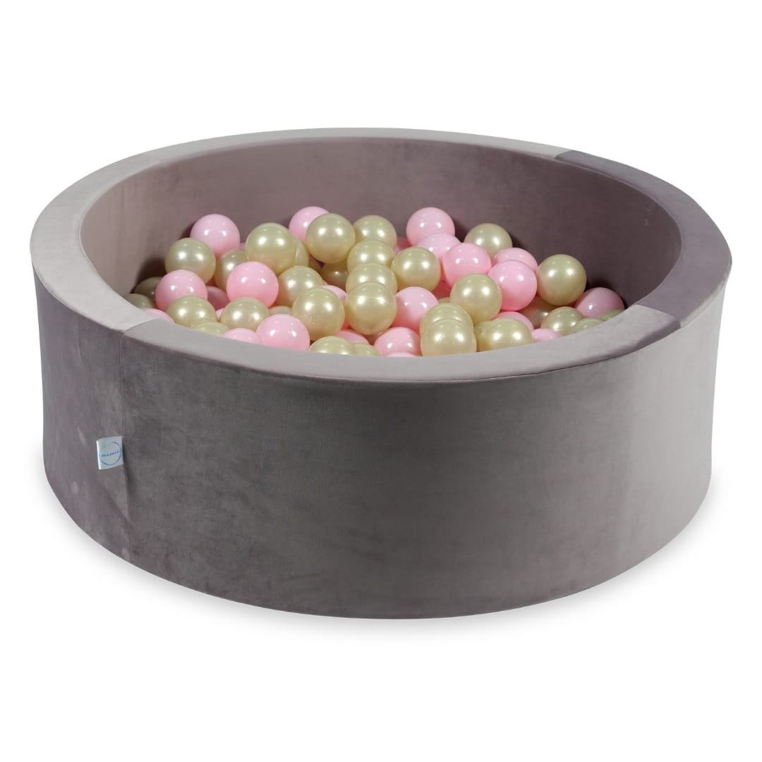 Ballenbak - 200 ballen - rond - 90x30cm - lila, multicolour