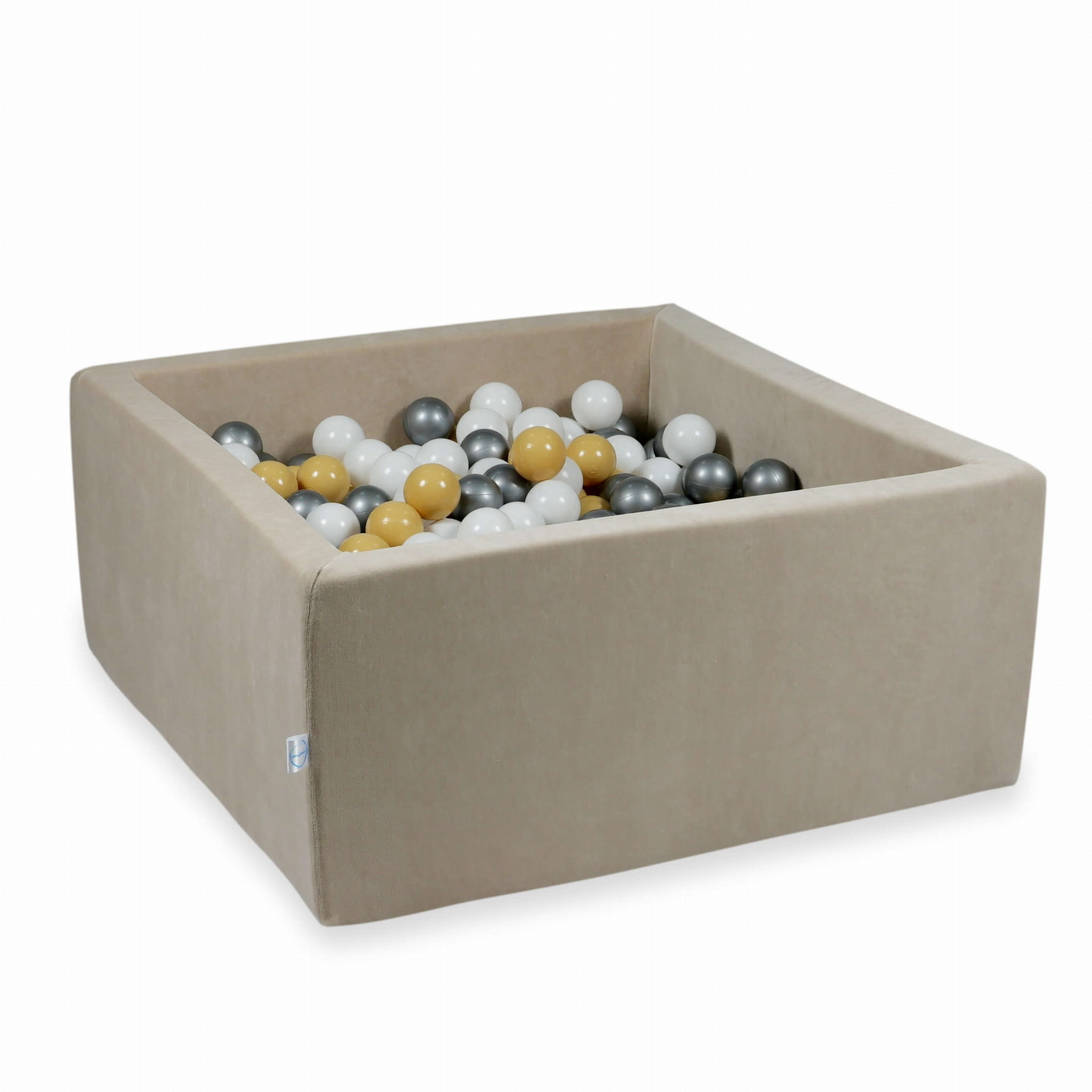 Ballenbak - 90x90x40cm - 400 ballen - vierkant - beige