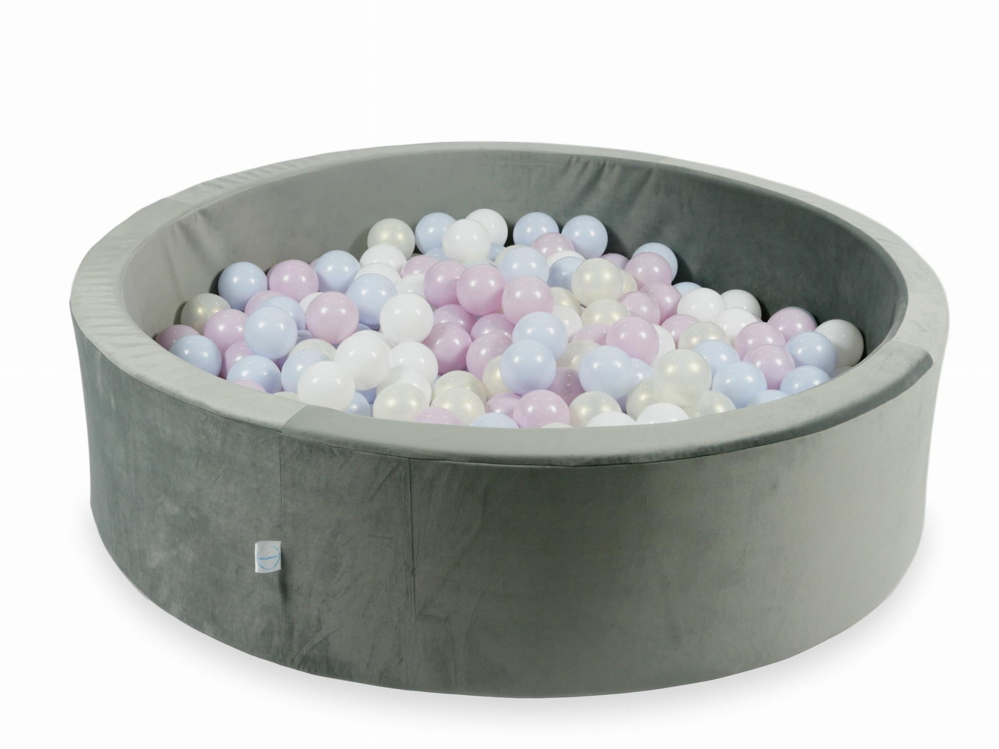 Ballenbak - 110x30cm - 400 ballen - rond - grijs, multicolour
