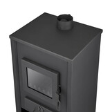 CV Houtkachel - staal - vrijstaand - 15kw