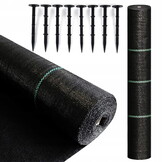Anti worteldoek - Agrotextiel - 1,1 x 100 m - 100 grondpinnen
